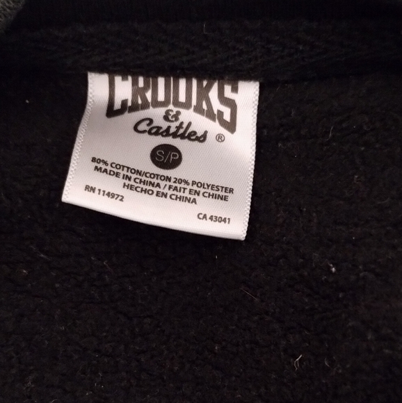 Crooks And Castles Sweatshirt Men's Size S - Picture 5 of 5